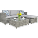 MARCO CAFFE MODERN GREY CORNER SOFA