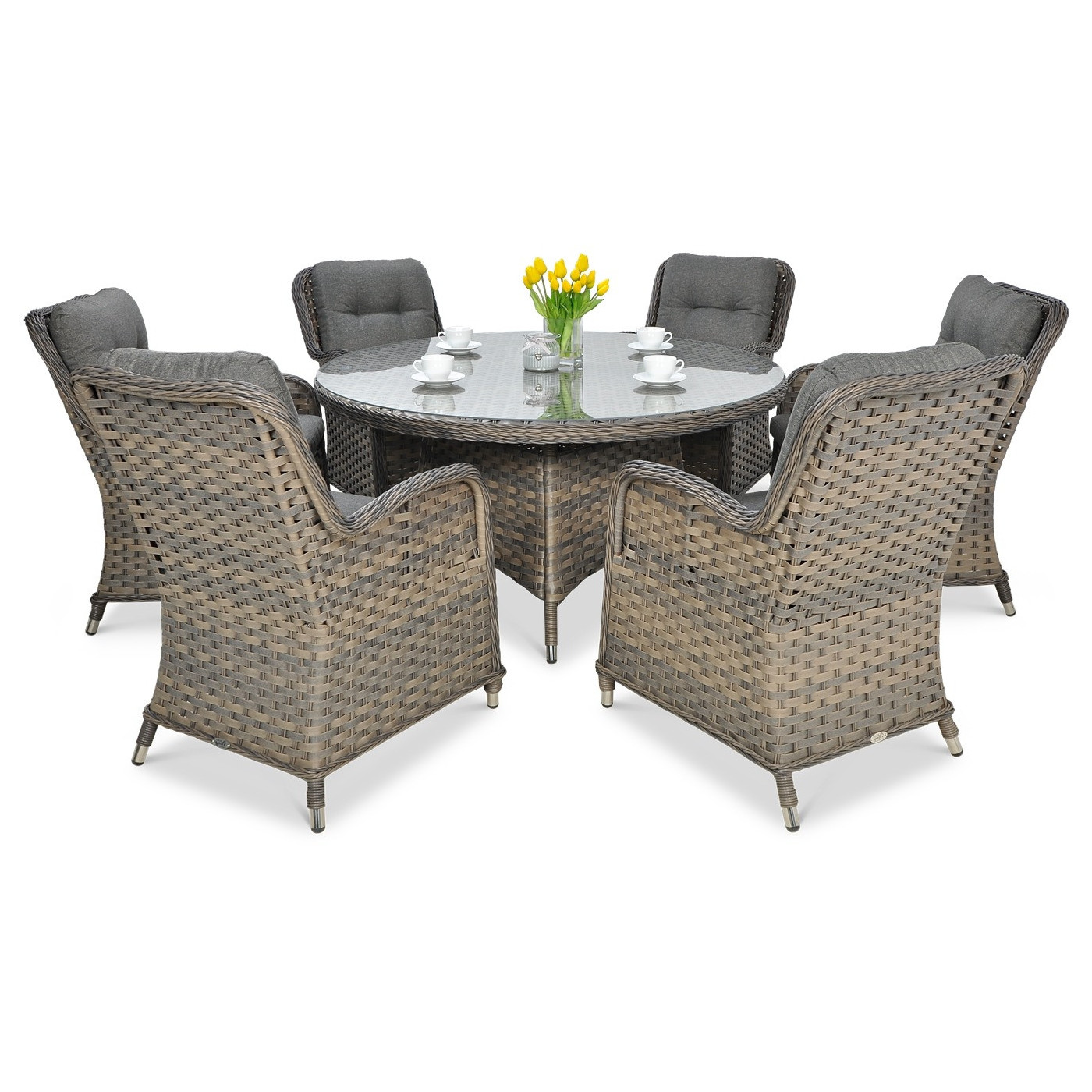 Meble ogrodowe z technorattanu Barcelona Melange