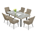 Zestaw jadalniany z technorattanu Milano 6200 Brown