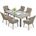 Zestaw jadalniany z technorattanu Milano 6200 Brown