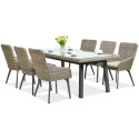 Zestaw jadalniany z technorattanu Milano 6200 Brown