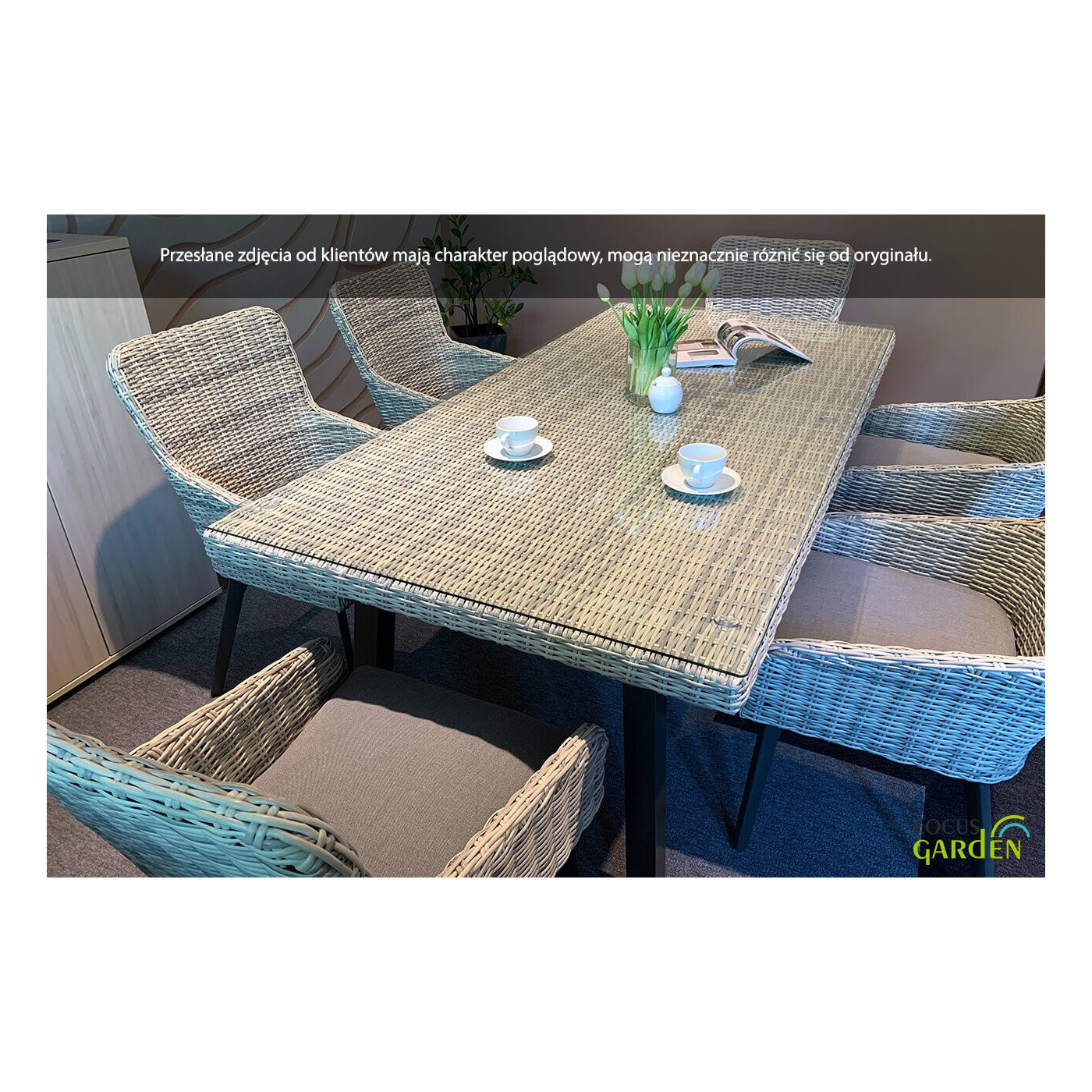 Zestaw jadalniany z technorattanu Milano 6200 Brown