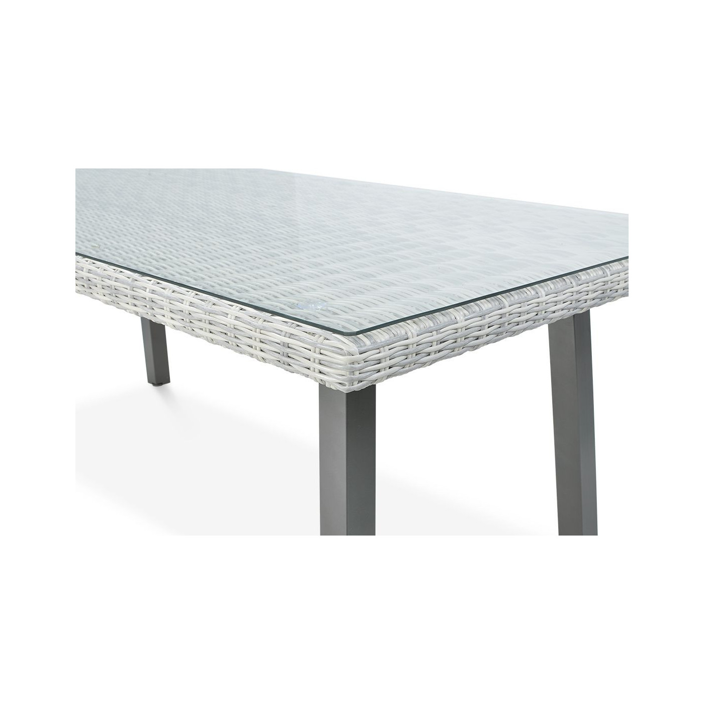 Zestaw ogrodowy technorattanowy MILANO 6200 White Grey