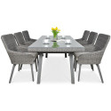 Zestaw mebli technorattanowych Milano 6200 Dark Grey