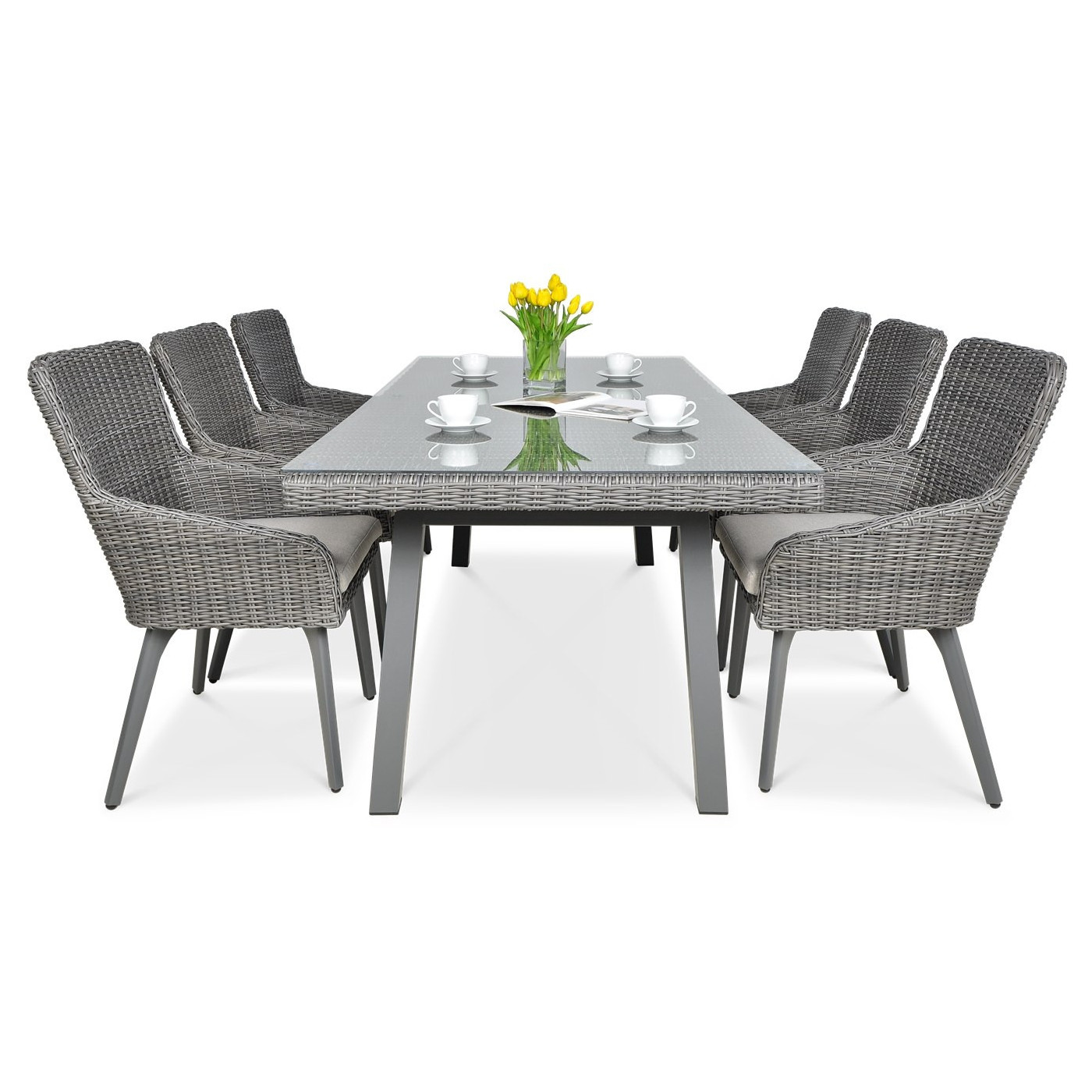 Zestaw mebli technorattanowych Milano 6200 Dark Grey