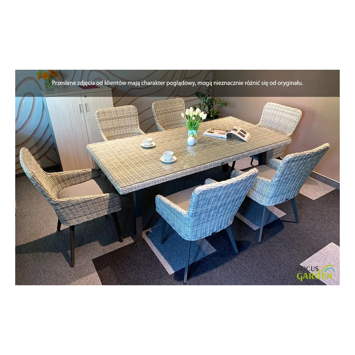 Zestaw mebli technorattanowych Milano 6200 Dark Grey