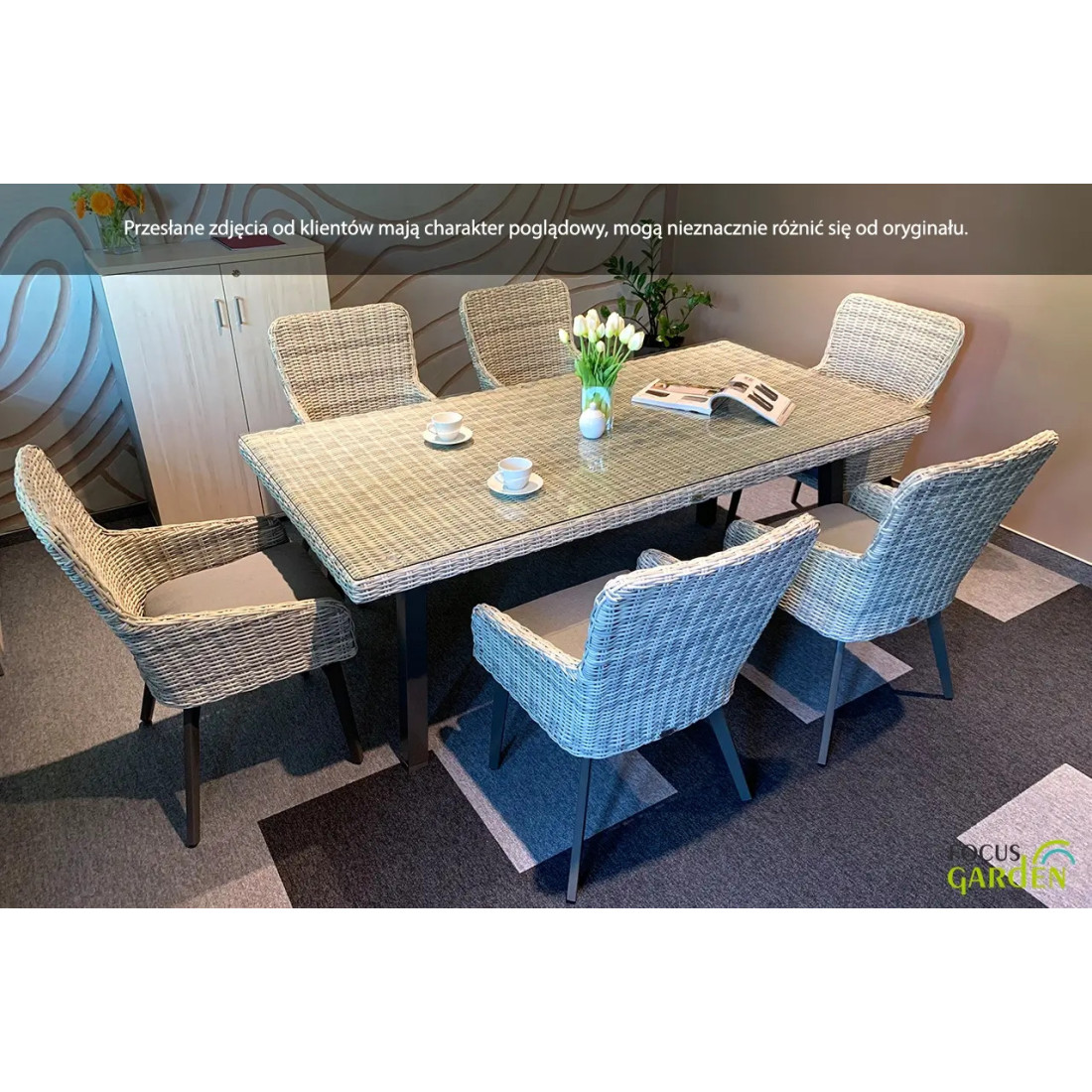 Zestaw mebli technorattanowych Milano 6200 Dark Grey