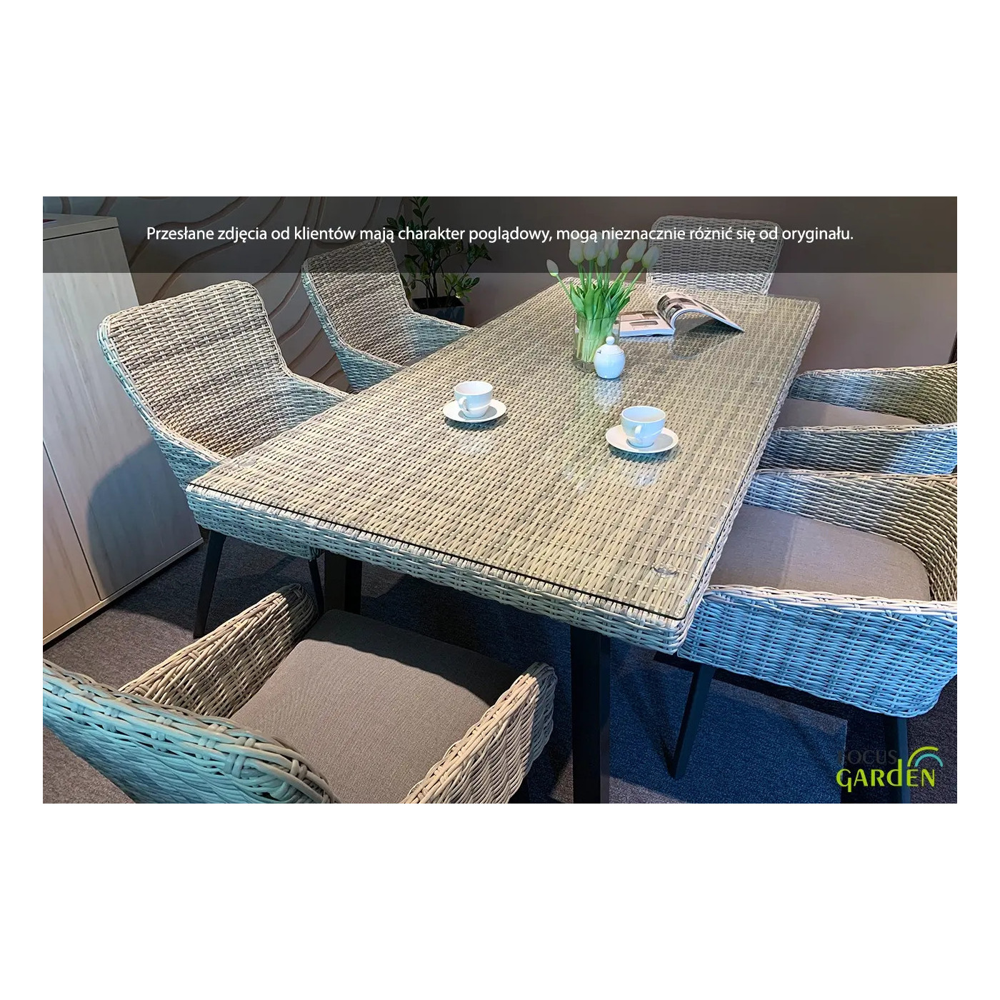 Zestaw mebli technorattanowych Milano 6200 Dark Grey