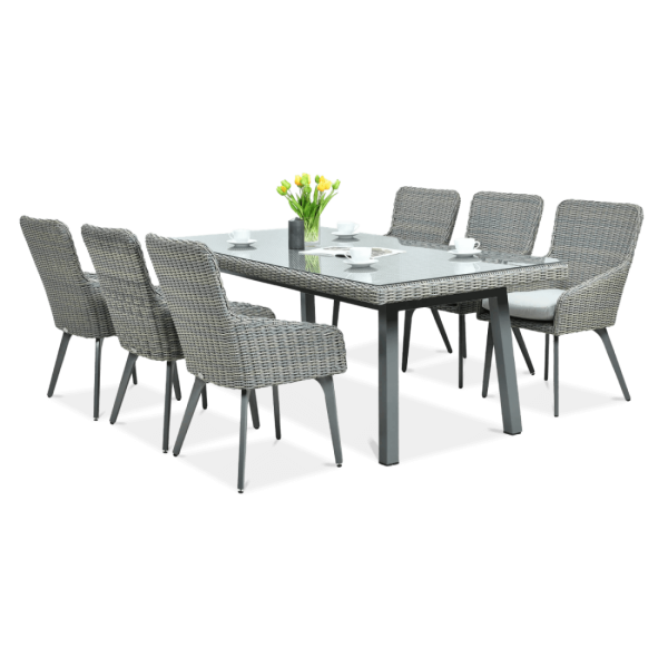 Zestaw z technorattanu Milano 6/200 Grey