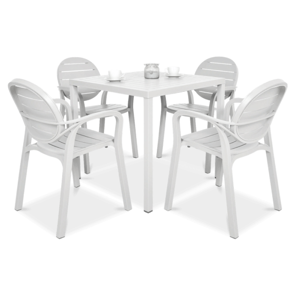 Nardi Palma Cube 80/41 white garden furniture set
