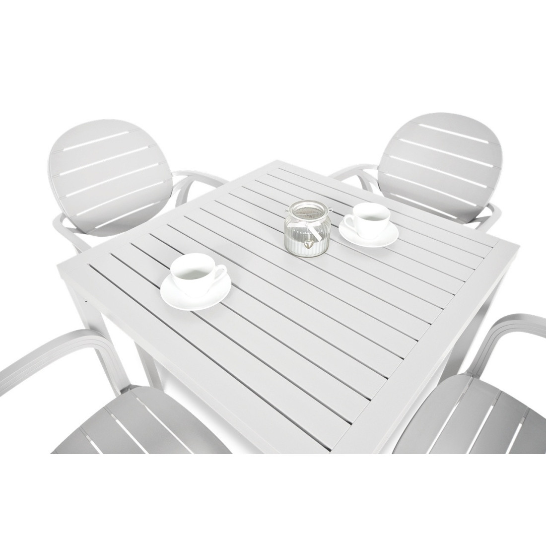 Zestaw mebli ogrodowych Nardi Palma Cube 80/41 biały