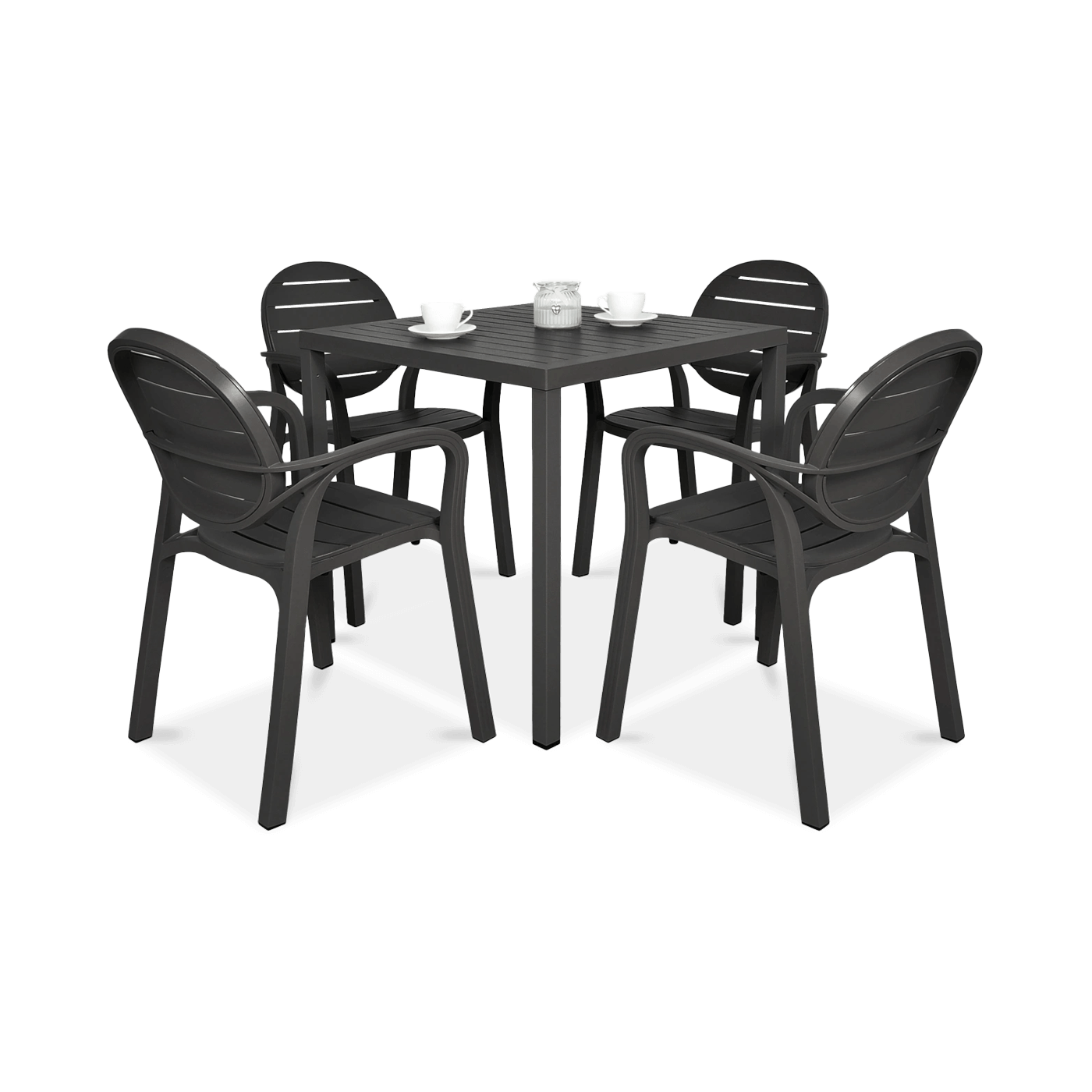 Zestaw mebli ogrodowych Nardi Palma + Cube 80 antracyt