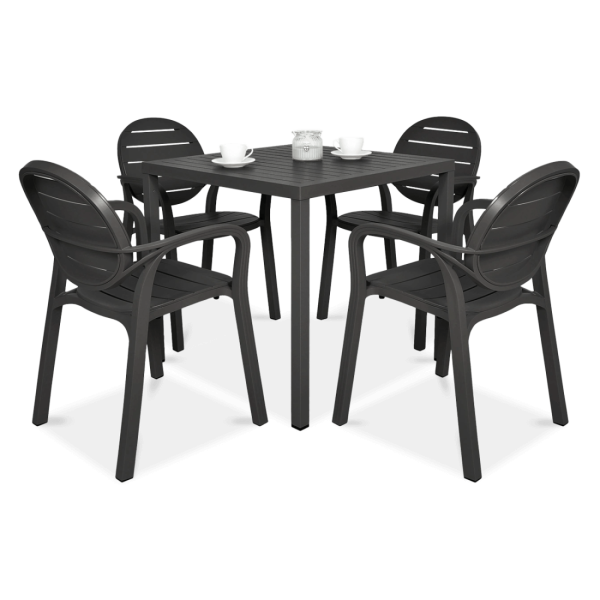 Nardi Palma + Cube 80 anthracite garden furniture set