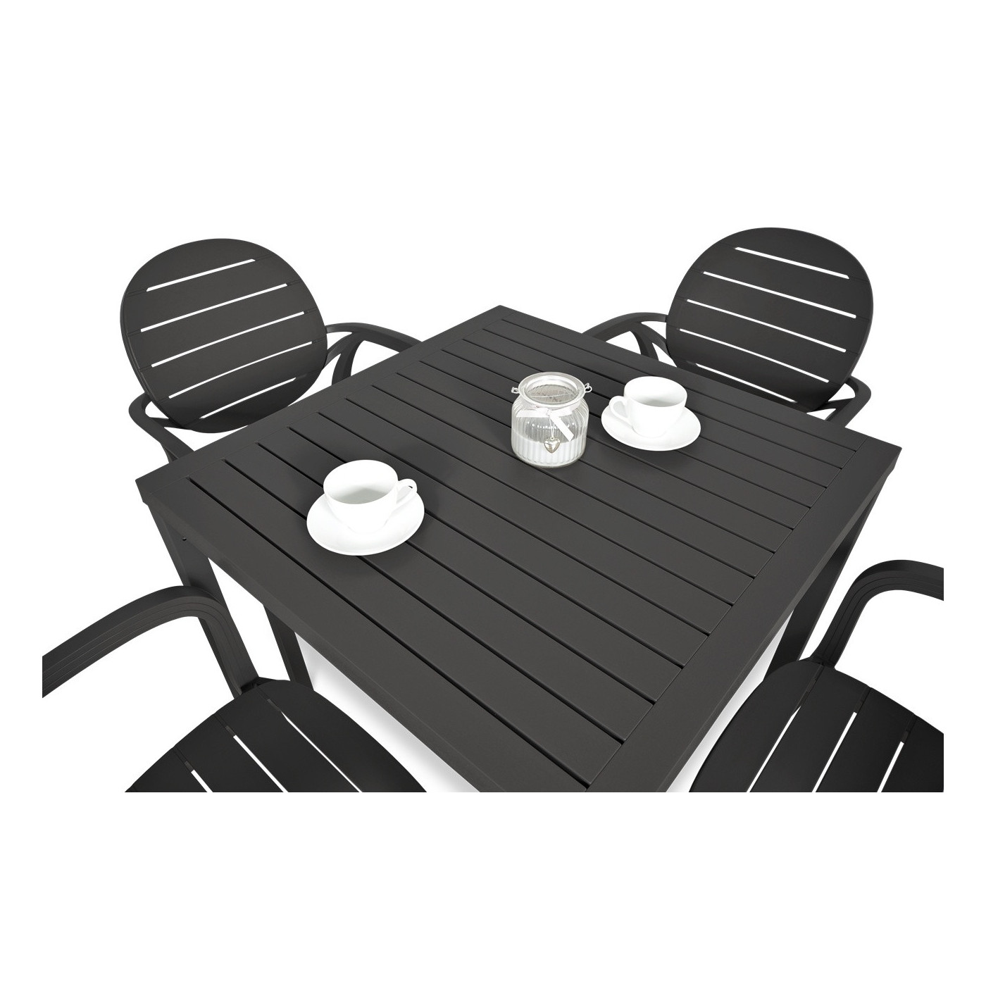 Zestaw mebli ogrodowych Nardi Palma + Cube 80 antracyt
