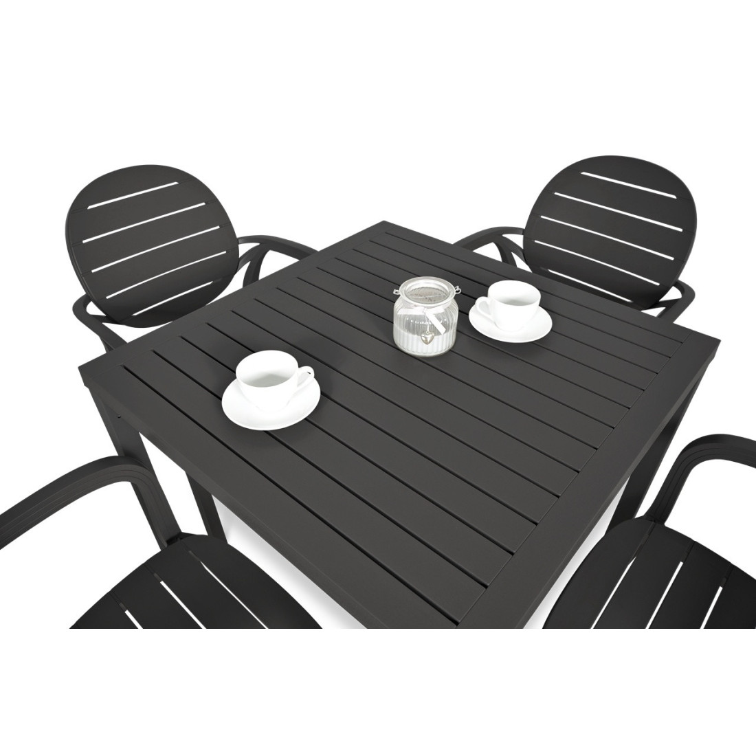 Zestaw mebli ogrodowych Nardi Palma + Cube 80 antracyt