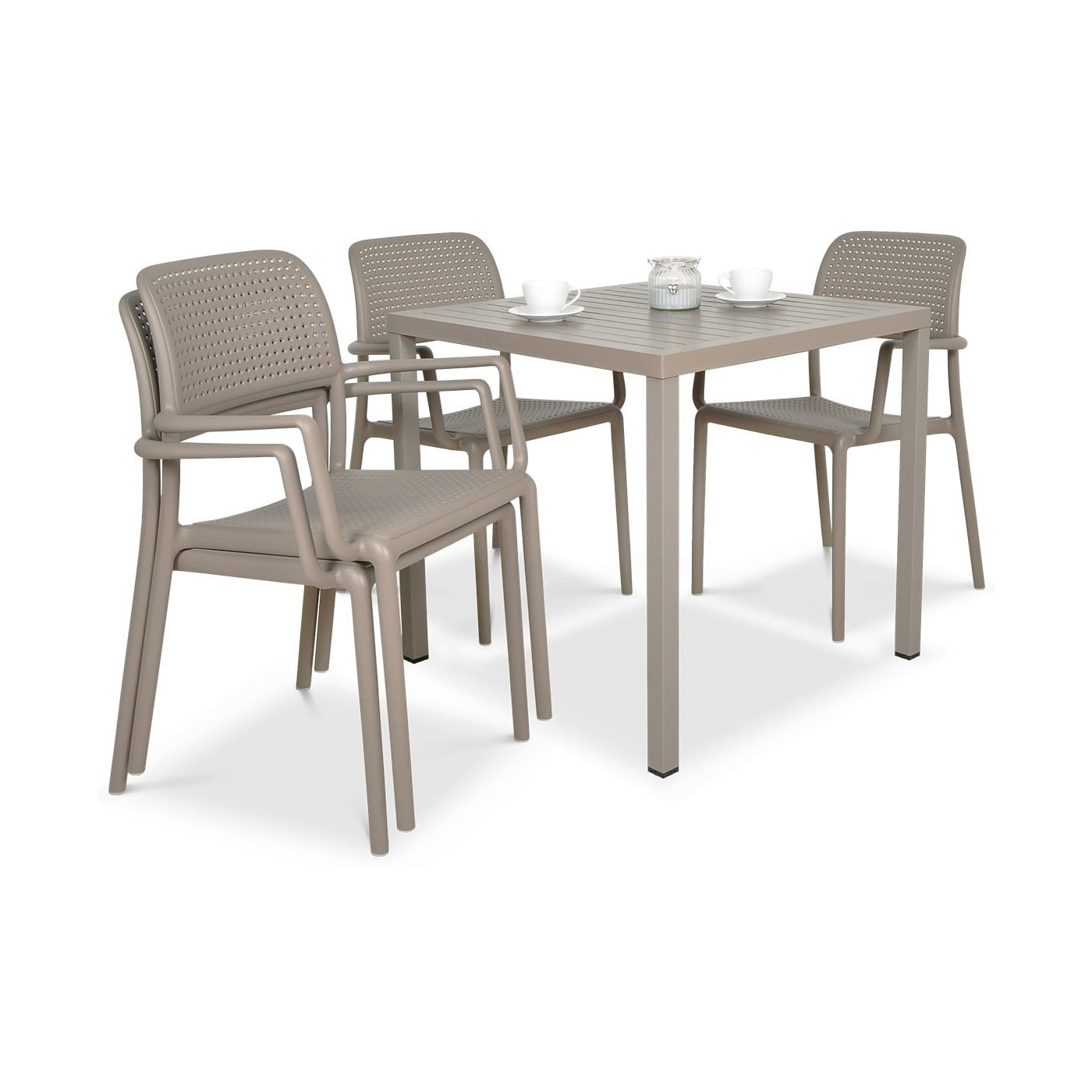 Zestaw Mebli Ogrodowych Nardi Boracube 80/41 - Kolor Tortora