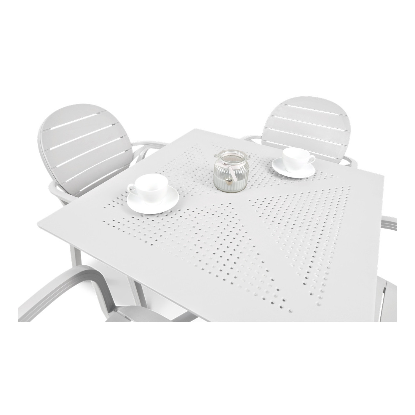 Stół ogrodowy Nardi PALMA CLIP 41 biały
