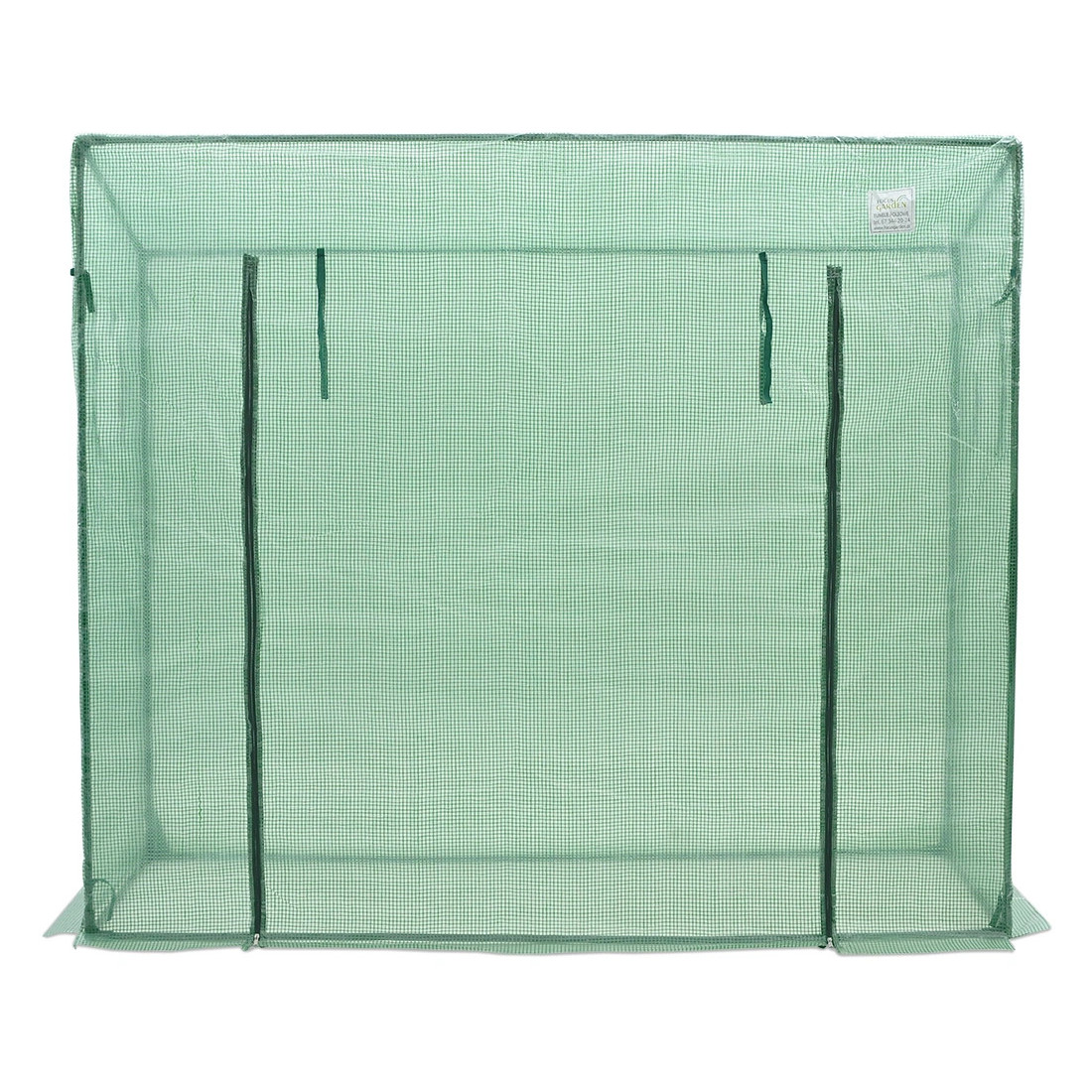 Szklarnia foliowa na pomidory 200x77 cm kolor zielony Cultivo - widok boczny 