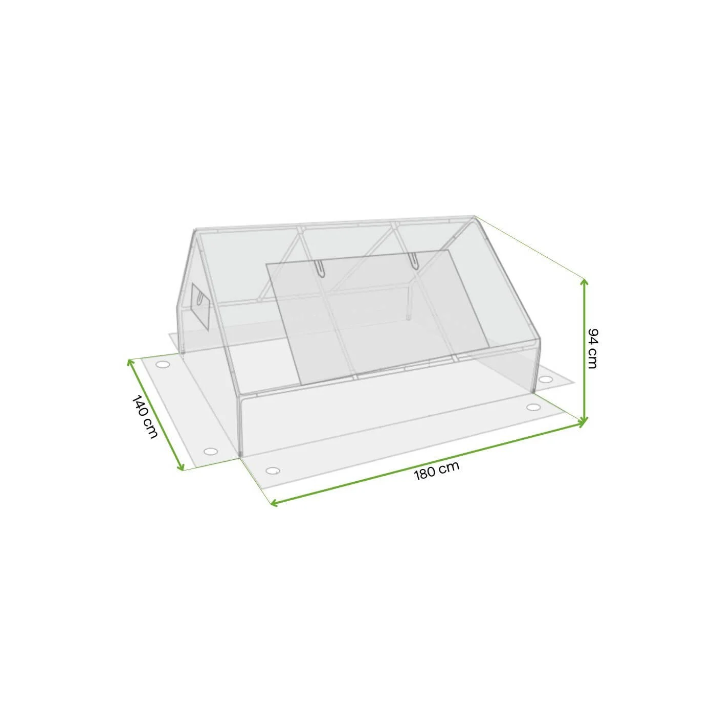 INSPEKT 140x180 GREEN