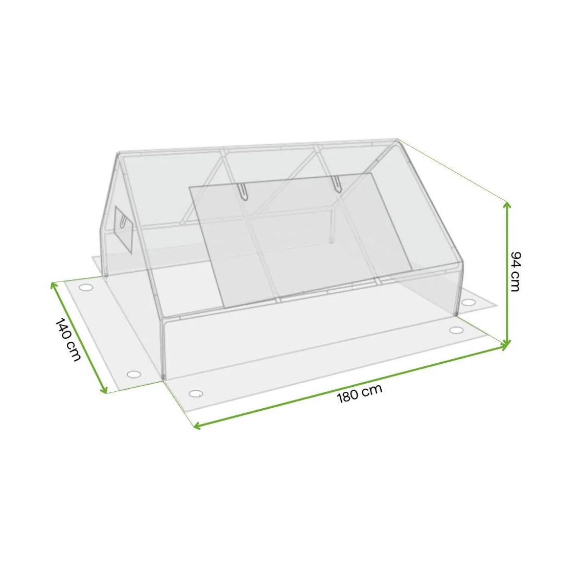 INSPEKT 140x180 GREEN
