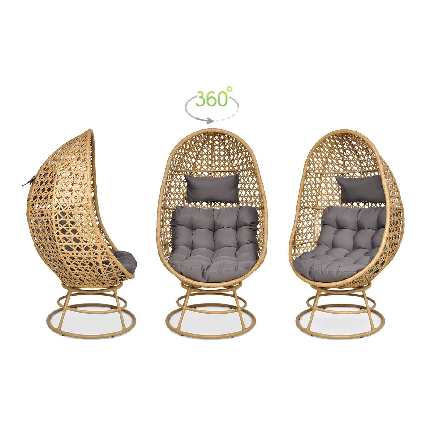 Możliwości fotela Holiday, który posiada funkcję obrotu o 360 stopni