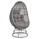 Fotel obrotowy z technorattanu HOLIDAY Grey