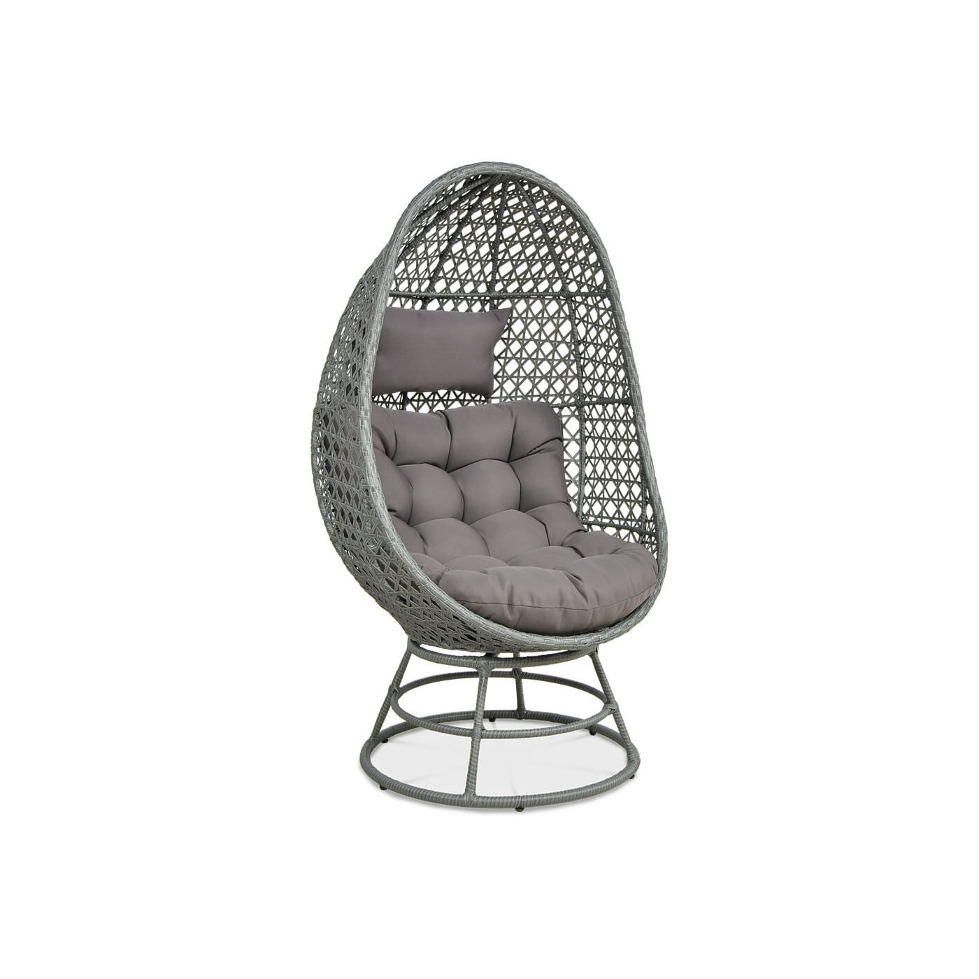 Fotel do ogrodu wykonany z materiału technorattan