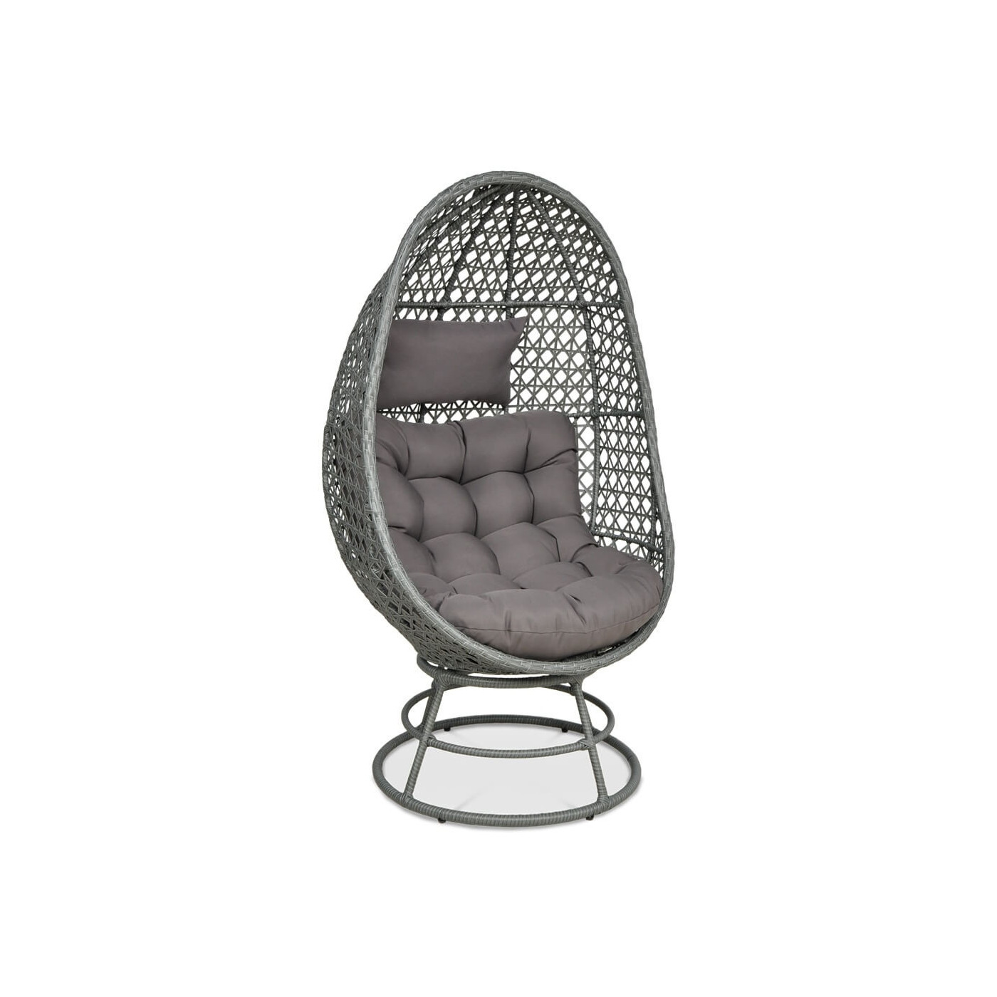 Ogrodowy fotel kokonowy z technorattanu