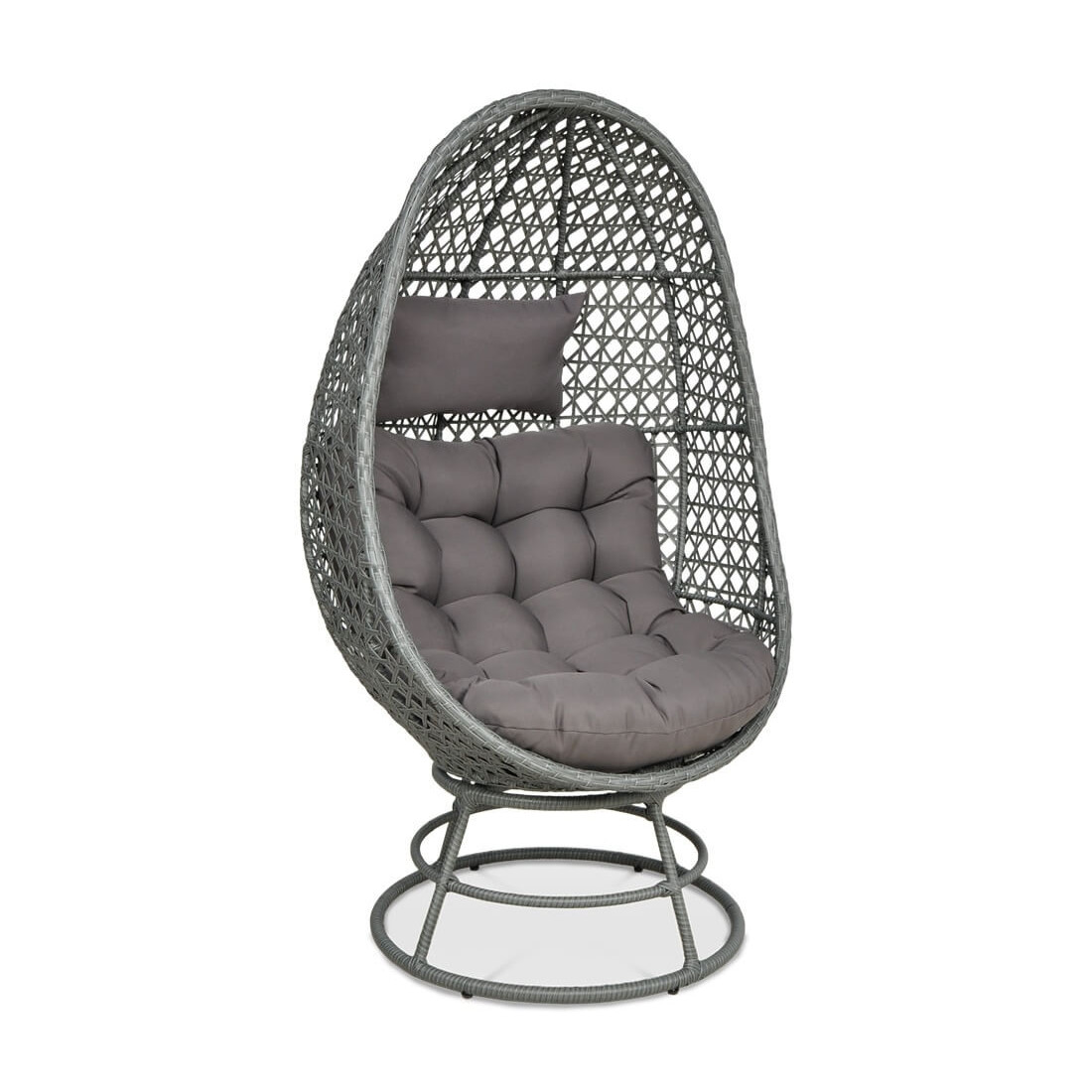 Ogrodowy fotel kokonowy z technorattanu