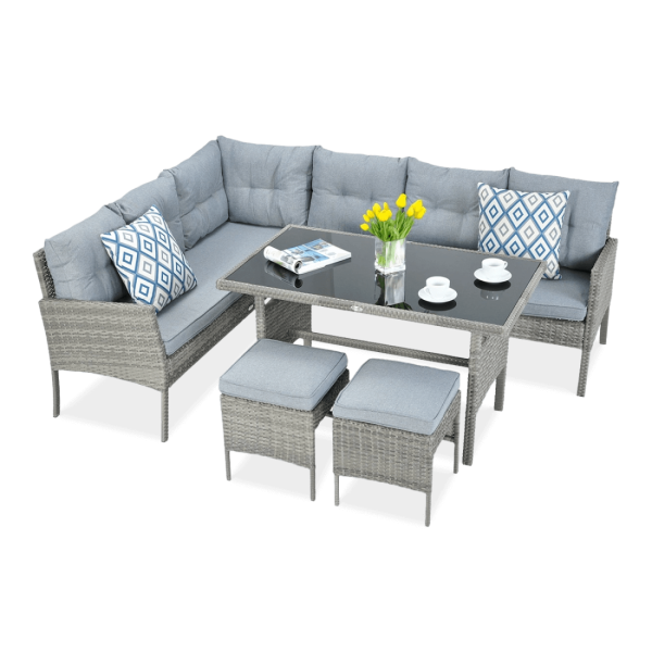 CORTINA NAROŻNIK DOLPHIN GREY