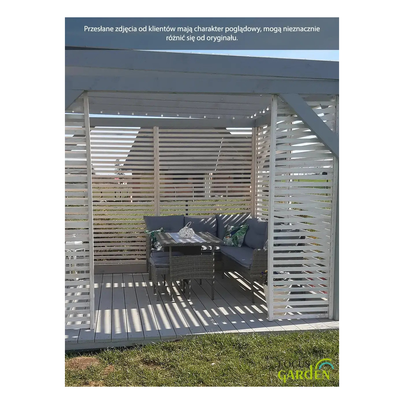 Naroznik technorattanowy Cortina Dolphin Grey