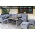 CORTINA DOLPHIN GREY CORNER SOFA