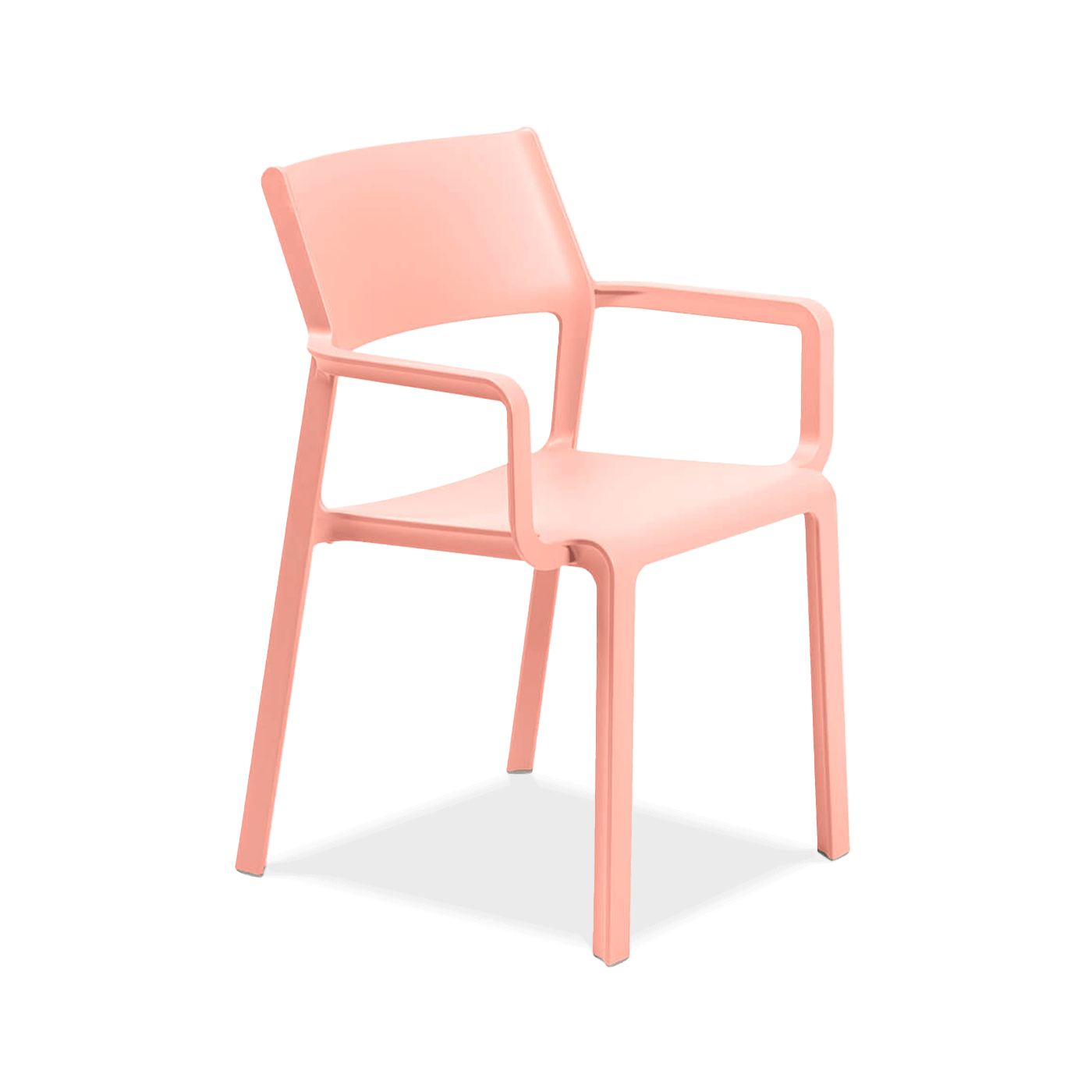 różowe krzesło jadalniane z oparciami pod łokcie