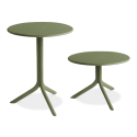 zewnętrzny stolik zielony z okrągłym blatem 