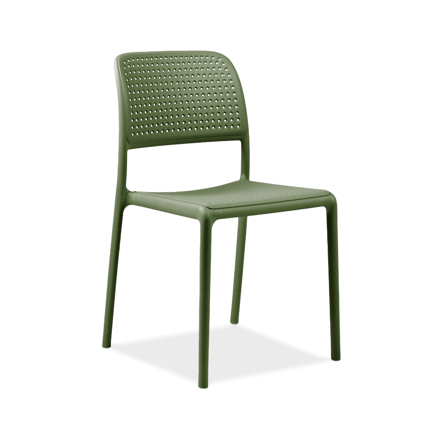 zielone krzesło z oparciem