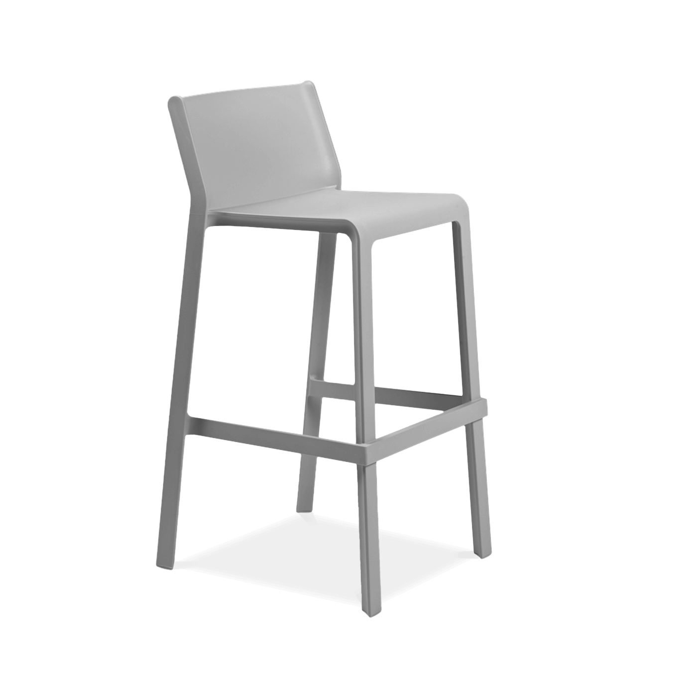 jasnoszare wysokie krzesło ogrodowe