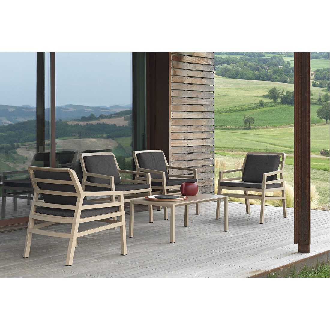 Stolik ogrodowy prostokątny Nardi ARIA 100 Bianco