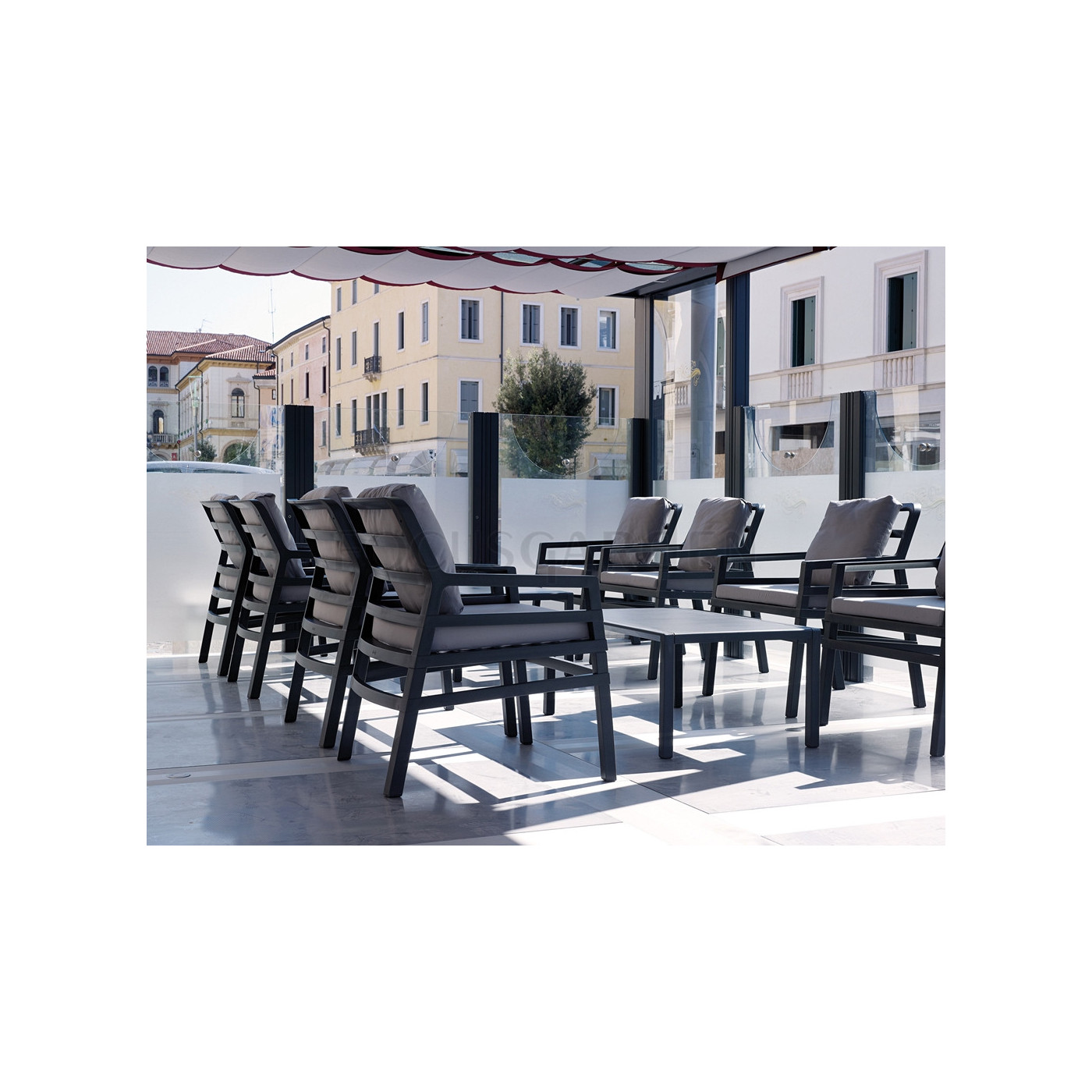 Stolik ogrodowy prostokątny Nardi ARIA 100 Bianco