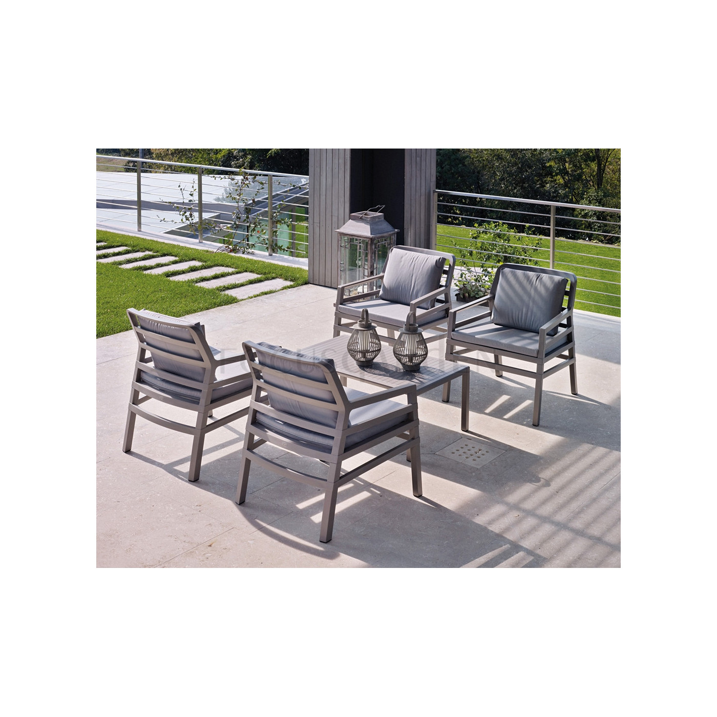 Stolik ogrodowy prostokątny Nardi ARIA 100 Bianco