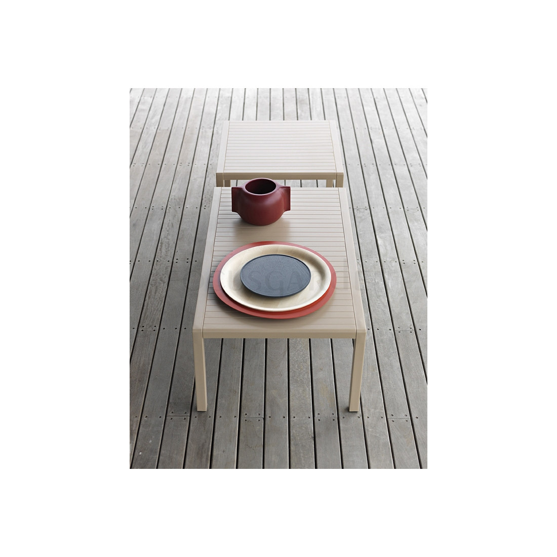 Stolik ogrodowy prostokątny Nardi ARIA 100 Bianco