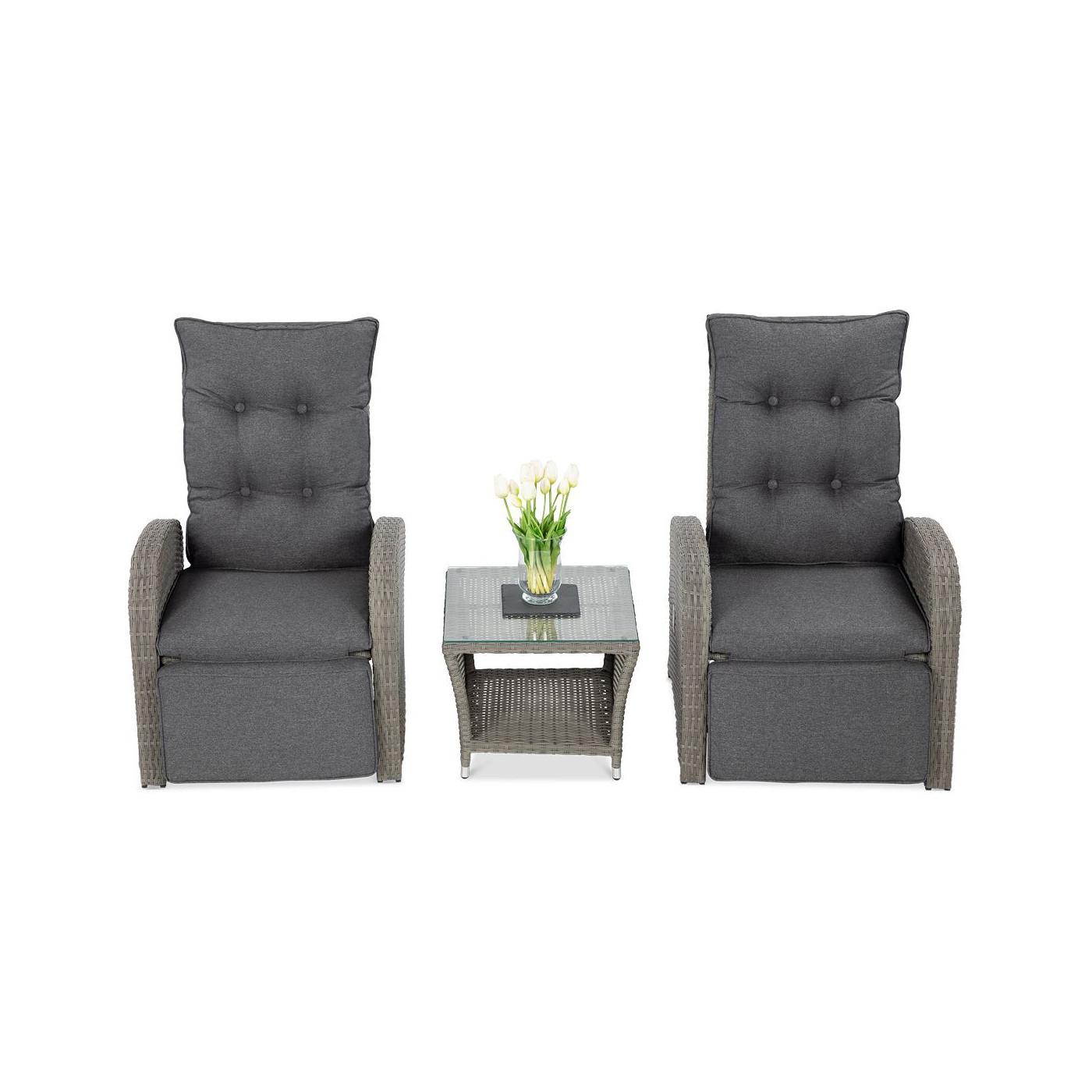 zestaw alicante duo - dwa fotele i stolik kawowy