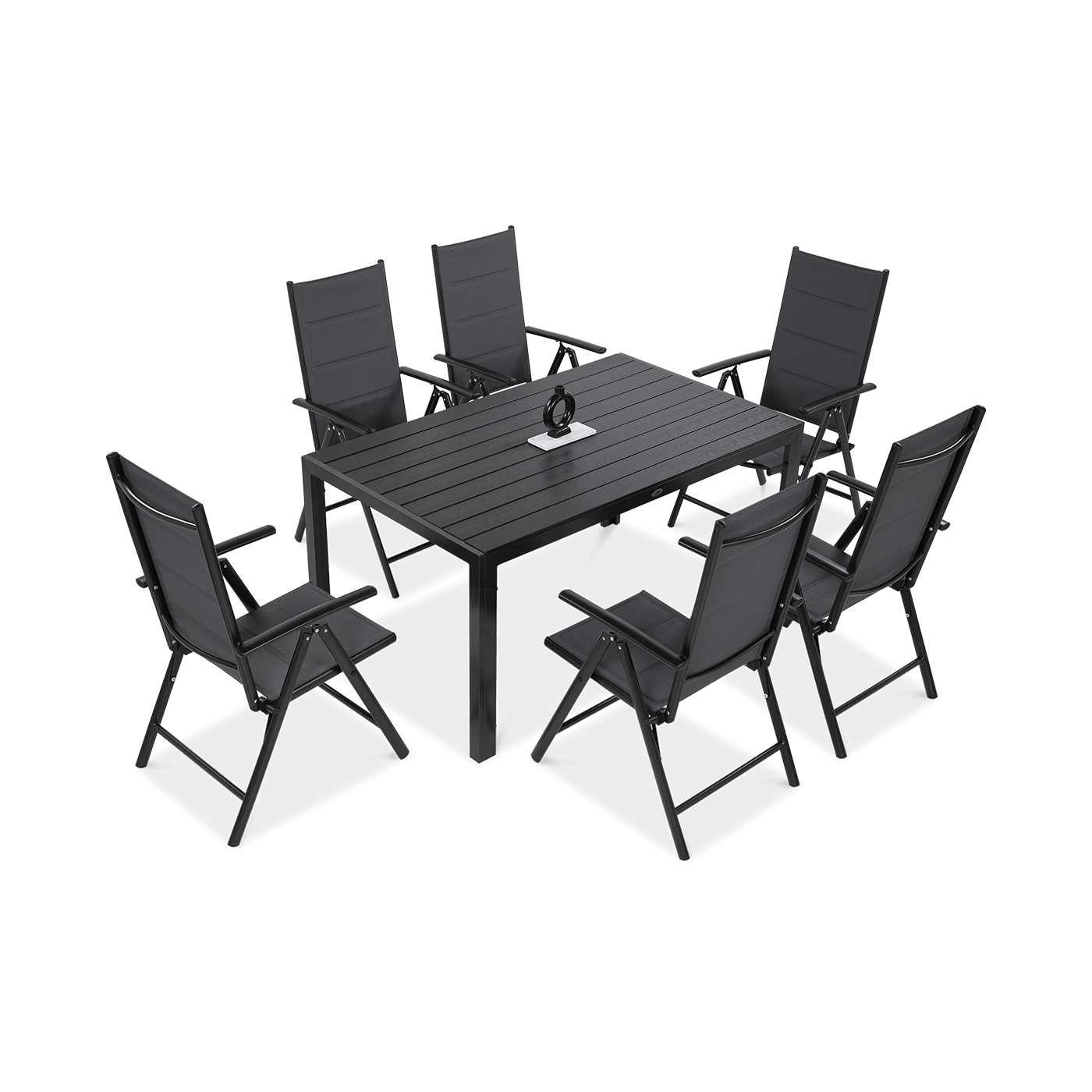 Zestaw jadalniany szary sydney 