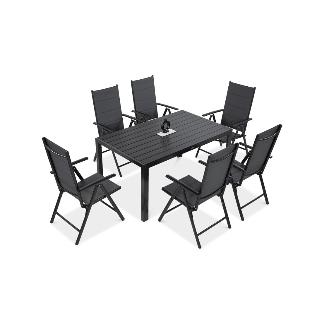 ciemno szary zestaw jadalniany sydney 