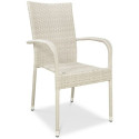 krzesło Zestaw ogrodowy technorattan FIESTA/LUGO 4+1 White