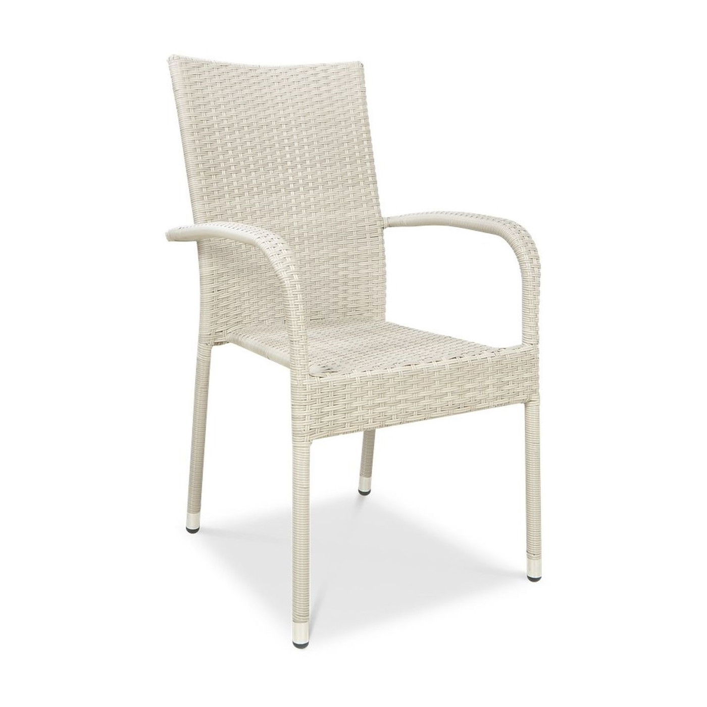 krzesło Zestaw ogrodowy technorattan FIESTA/LUGO 4+1 White