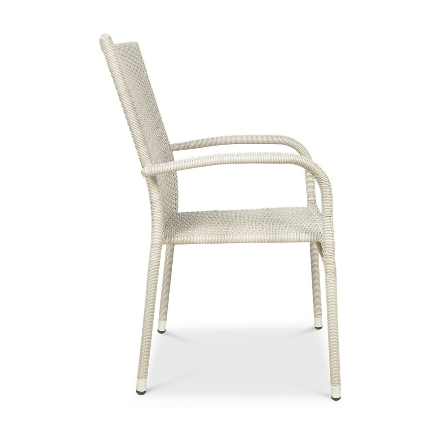 krzesło bok Zestaw ogrodowy technorattan FIESTA/LUGO 4+1 White