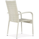krzesło tył Zestaw ogrodowy technorattan FIESTA/LUGO 4+1 White