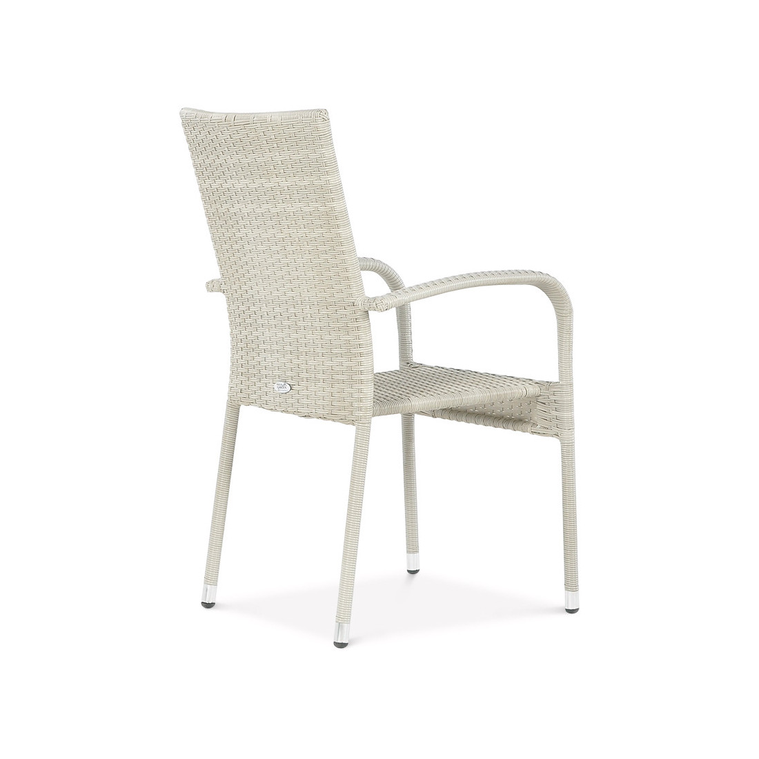 krzesło tył Zestaw ogrodowy technorattan FIESTA/LUGO 4+1 White