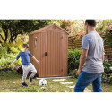 Domek ogrodowy na narzędzia Darwin 4x6 Brązowy KETER, w ogrodzie