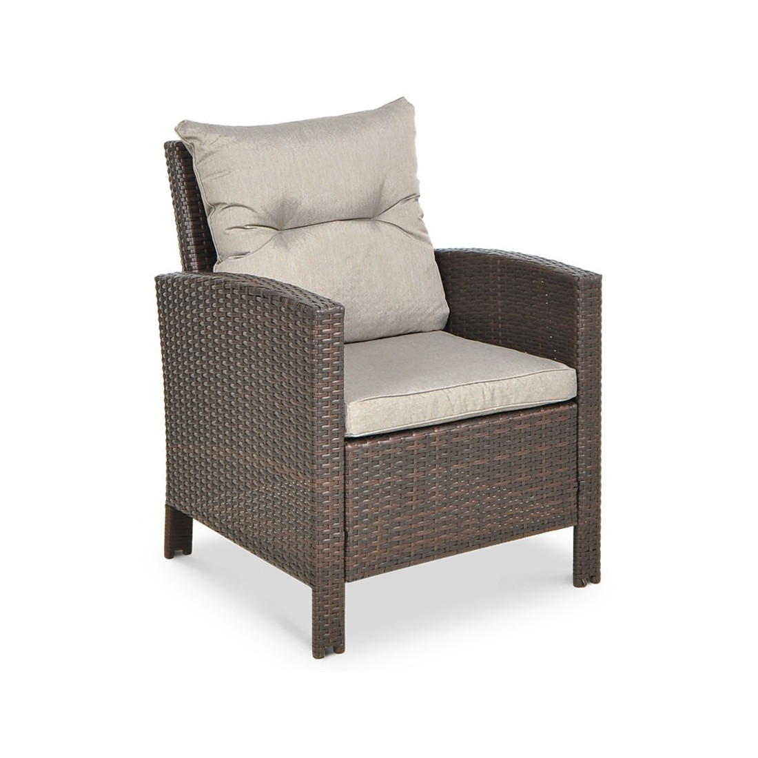 Zestaw technorattanowy Ibiza Brown